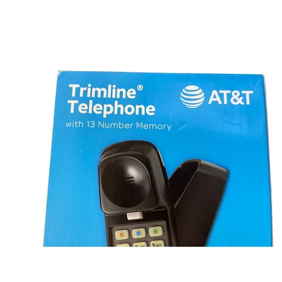 AT&T Trimline Corded Basic Phone NEW 210 Black No AC Power Needed - Picture 3 of 11